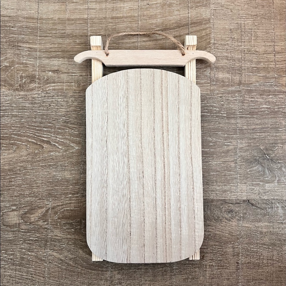 Target Bullseye Natural Wooden Sled